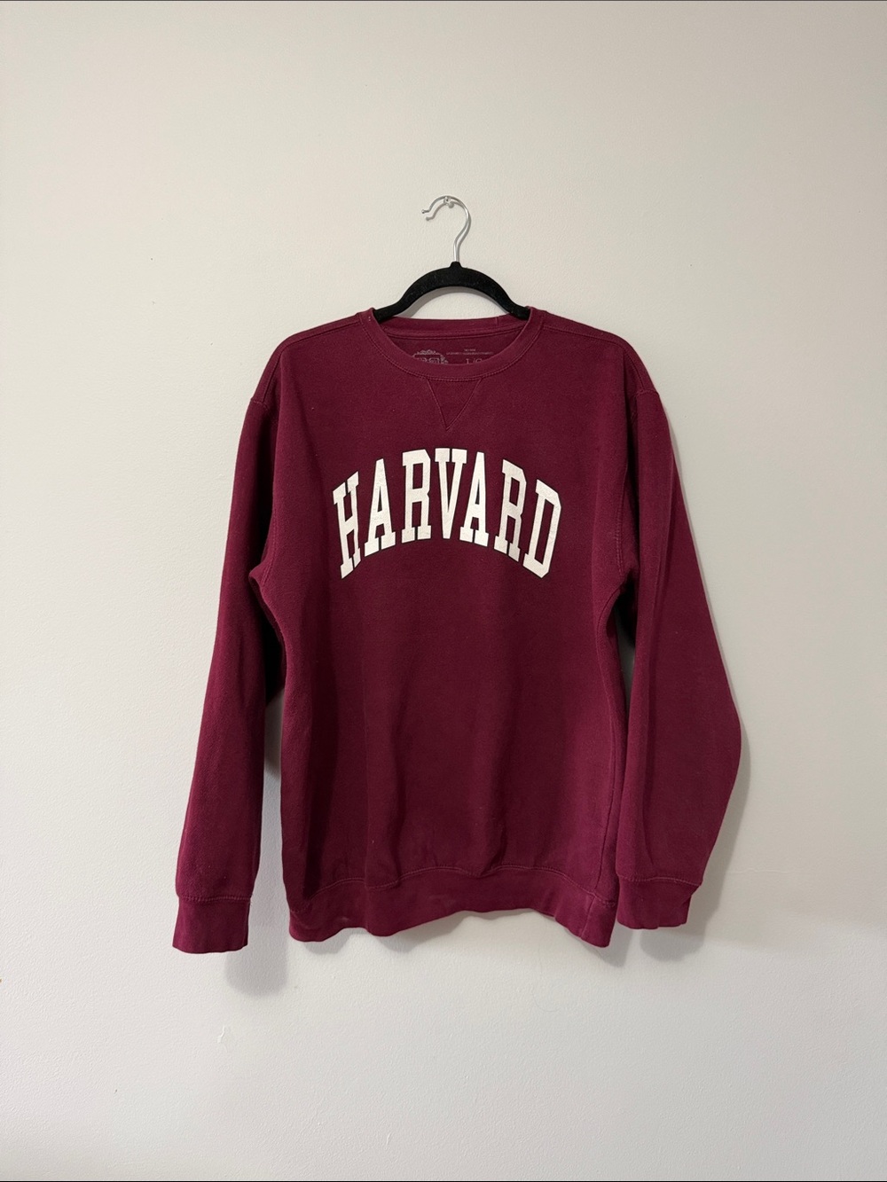 Harvard Maroon Crewneck Sweatshirt - Classic Collegiate Pullover